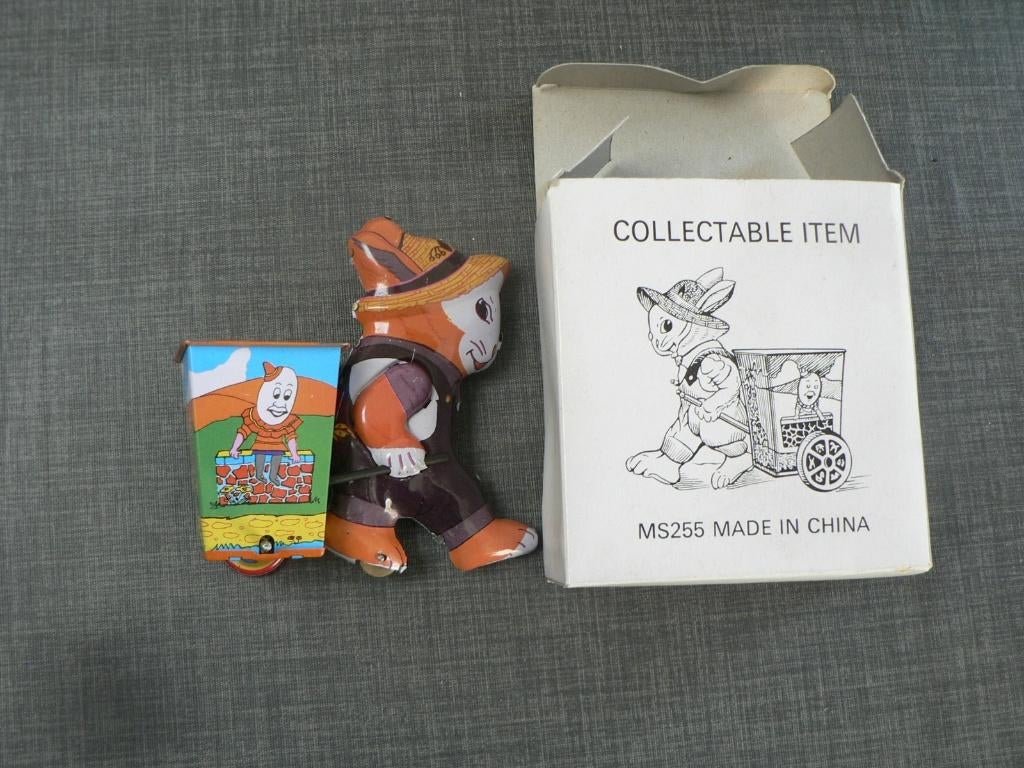 blikken konijn rabbit ms255 china met doos 10 cm, Verzamelen, Blikken, Ophalen of Verzenden, Gebruikt, Overige