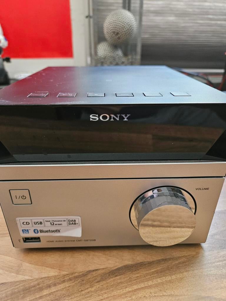 Sony CMT-SBT20B Microset met CD, USB, DAB+ en Bluetooth, Ophalen of Verzenden, Zo goed als nieuw, Microset, Sony