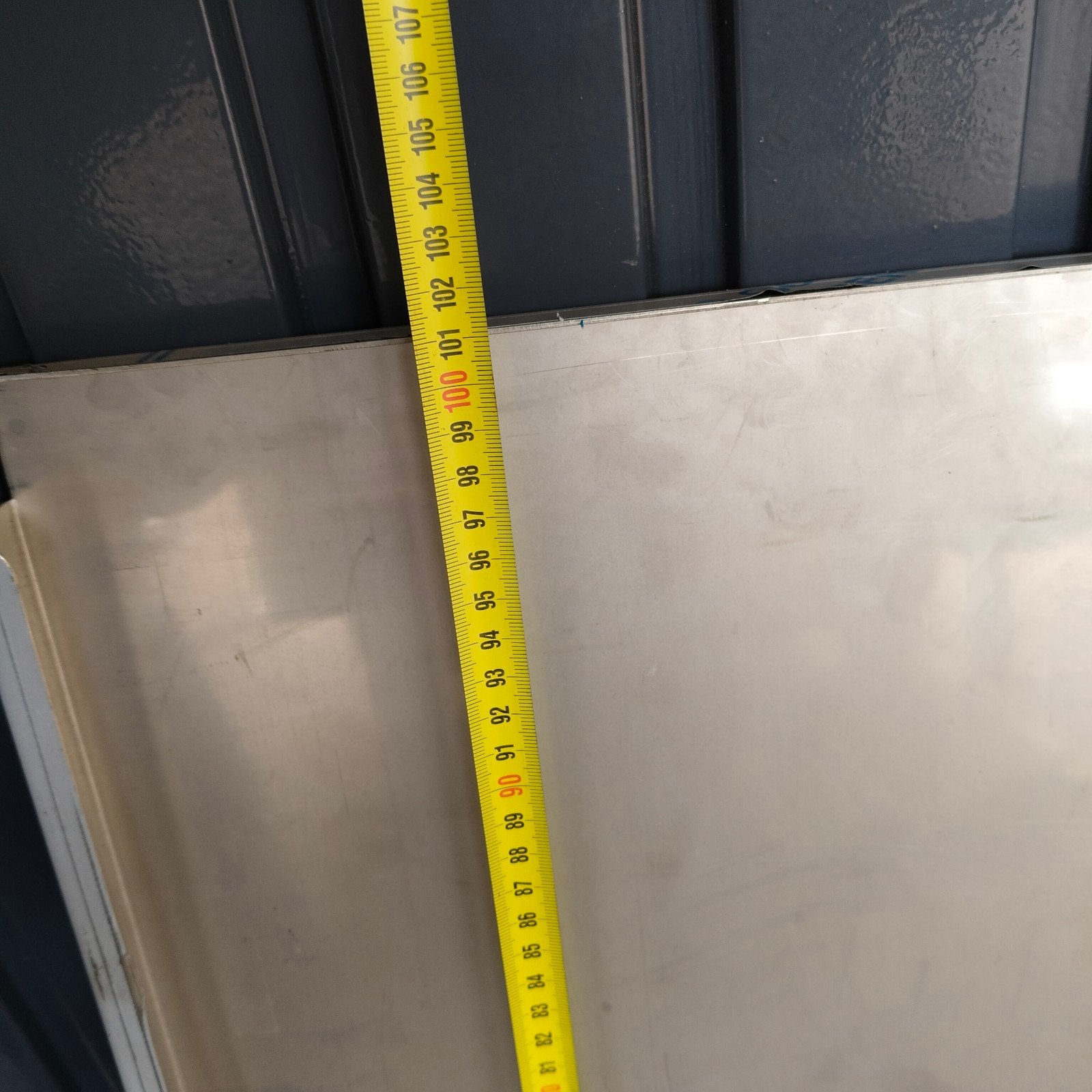 Nieuw RVS Werkblad - 101x42x4 cm, Ophalen of Verzenden, Nieuw, Metaal, Zilver