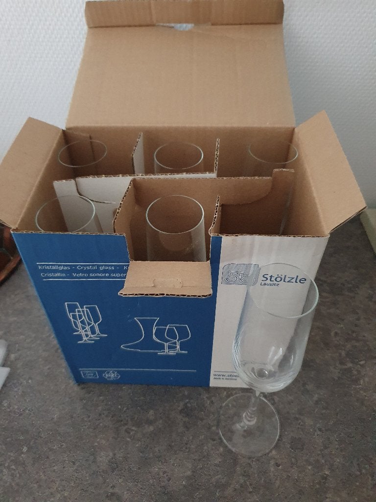 Stölzle Lausitz Kristalglas Set - 6 stuks, Ophalen, Nieuw, Overige typen