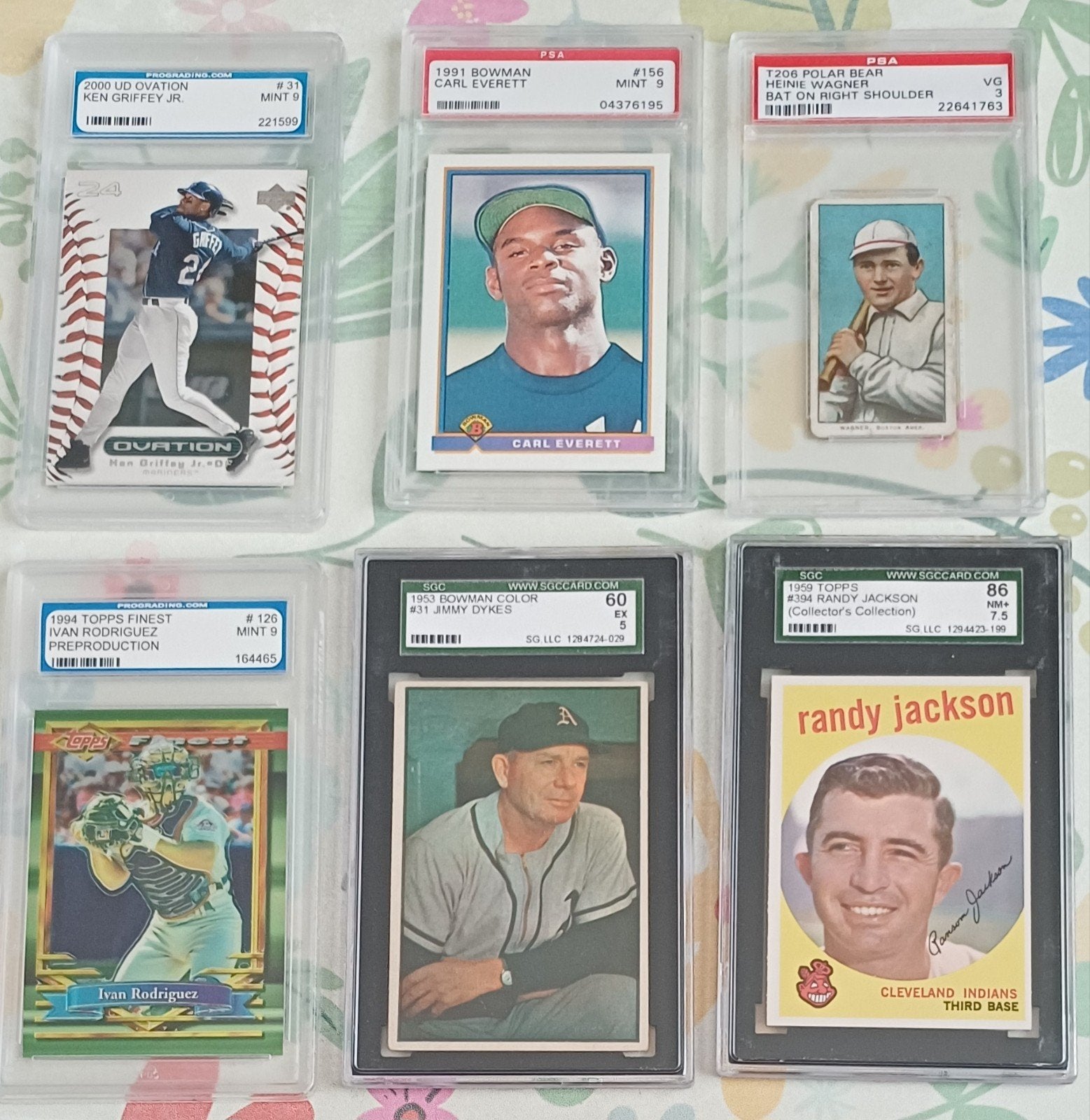 Div. Gegrade kaarten. Honkbal. Baseball. SGC. PSA. PGS., Ophalen of Verzenden, Gebruikt, Overige sporten, Poster, Plaatje of Sticker