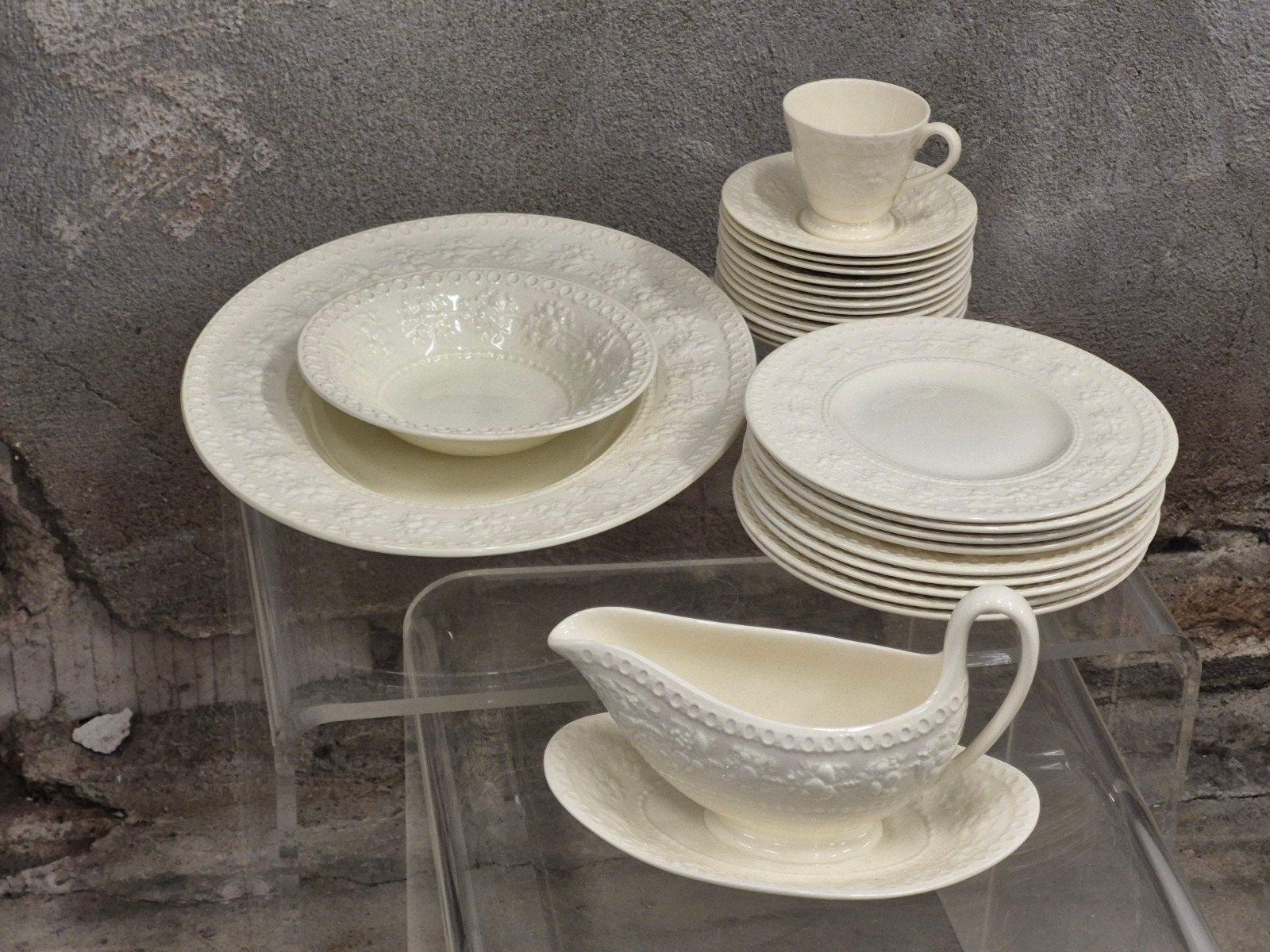 Prachtig 22-delig Wedgwood Wellesley servies (1947 / 1964), Ophalen, Gebruikt, Klassiek, Wedgwood