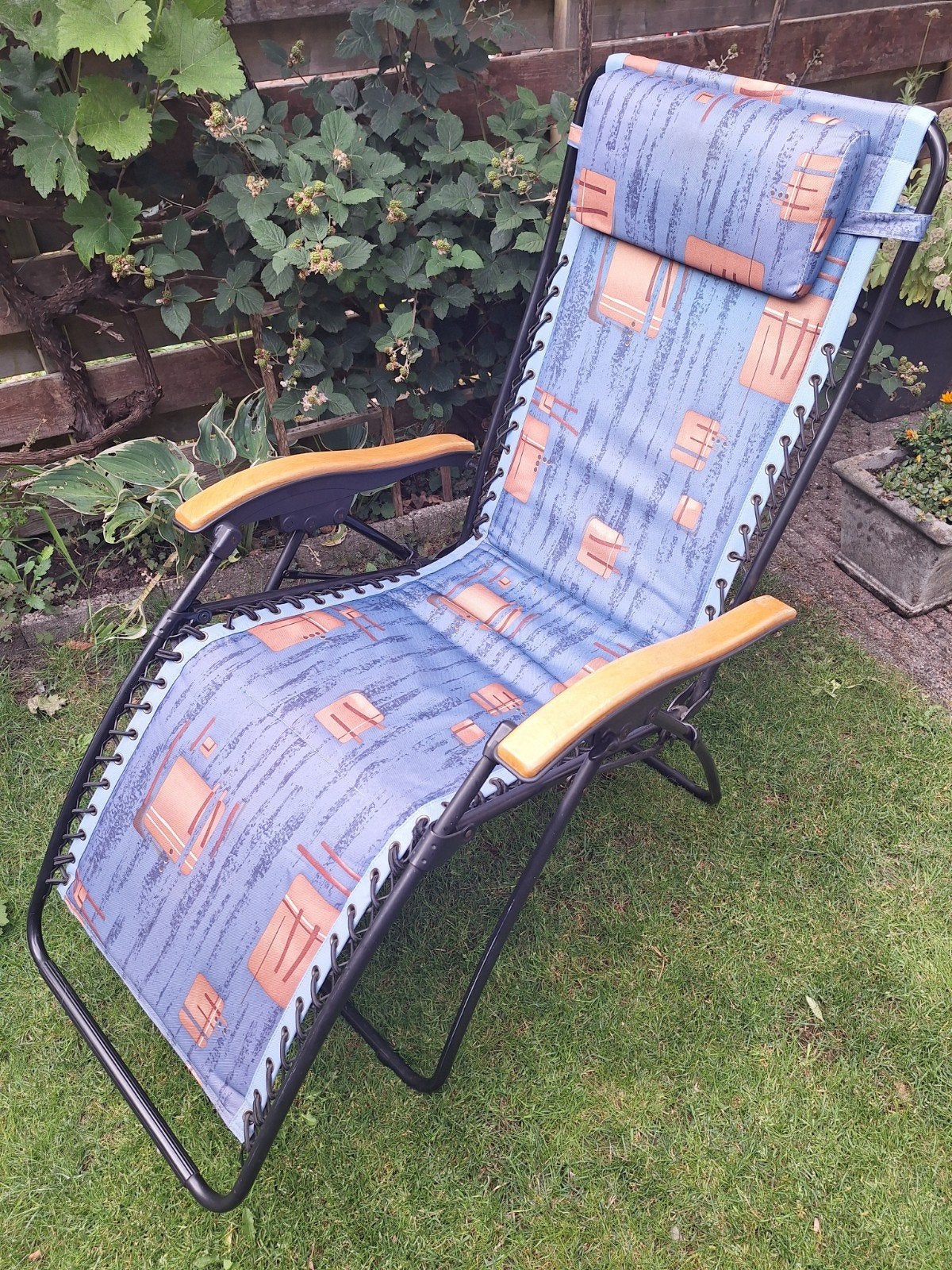 fijne relax stoel, Ophalen, Gebruikt, Metaal, Verstelbaar