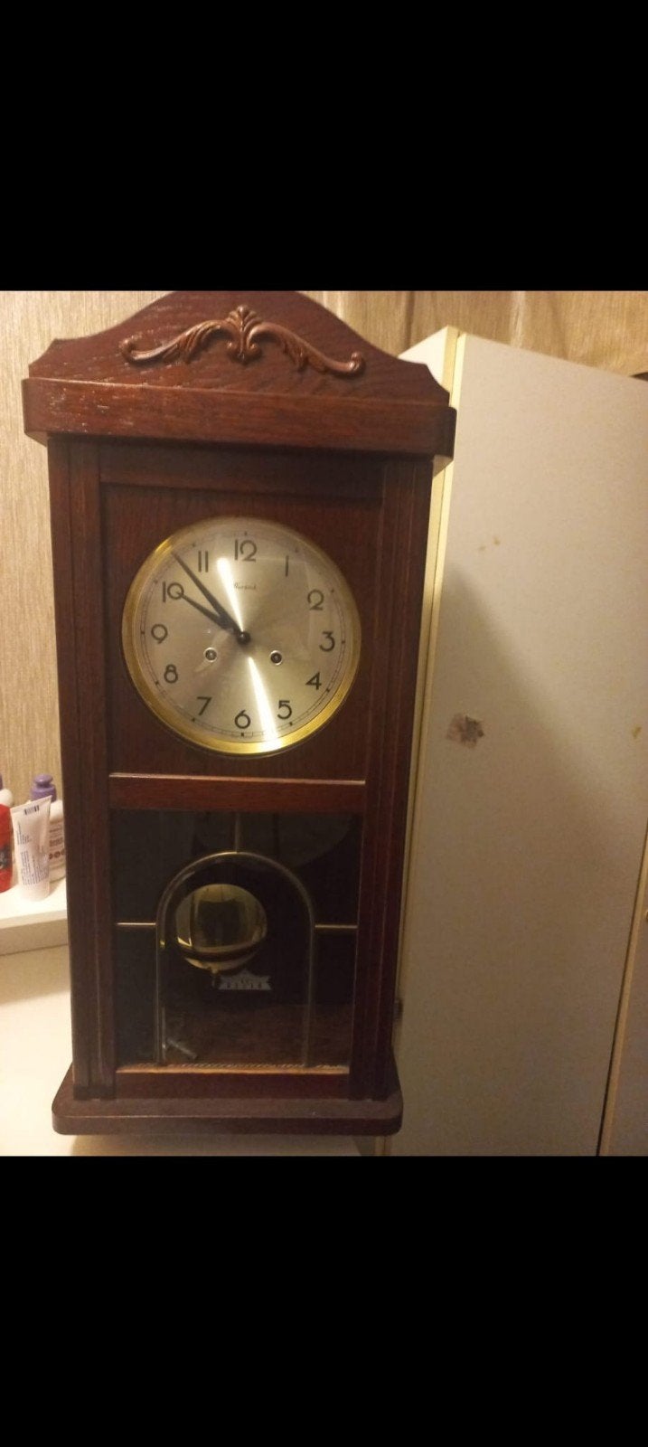 Vintage Hermle Wandklok - Klassiek Design, Ophalen of Verzenden