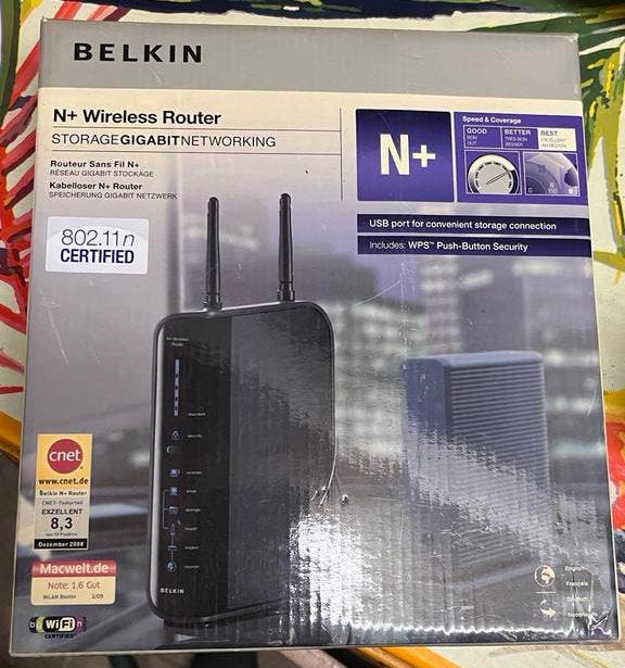 Belkin N+ Draadloze Router - Opslag & Gigabit Netwerken, Ophalen of Verzenden, Nieuw, Router