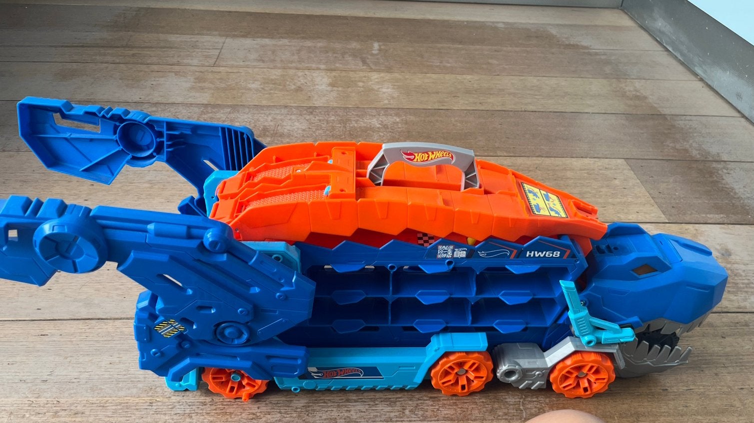 Hot Wheels City Ultimate T-rex transporter, Ophalen of Verzenden, Hot Wheels, Handmatig, Racebaan