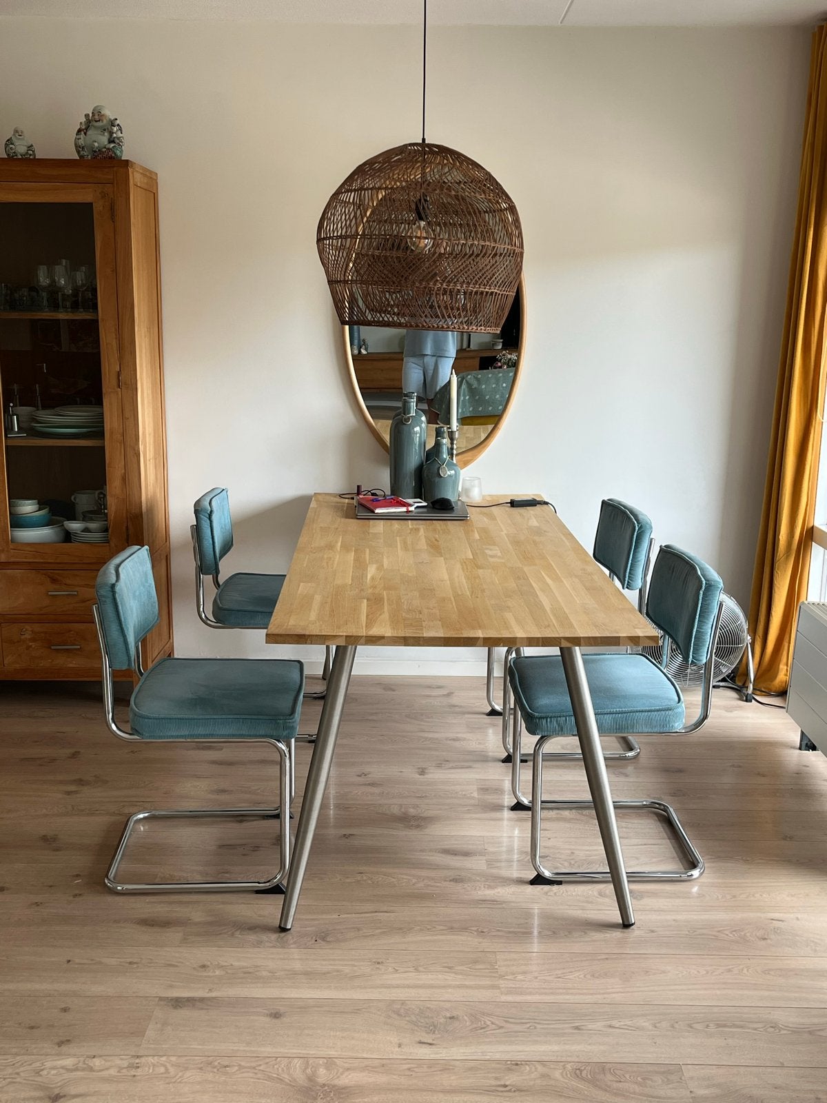 Gispen stijl eetkamerstoelen - 4 stuks, Huis en Inrichting, Stoelen, Ophalen, Gebruikt, Overige kleuren, Vier