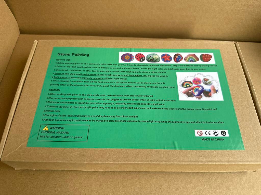 DIY Steen Schilderset - Glow in the Dark Verf, Ophalen of Verzenden, Nieuw, Overige typen