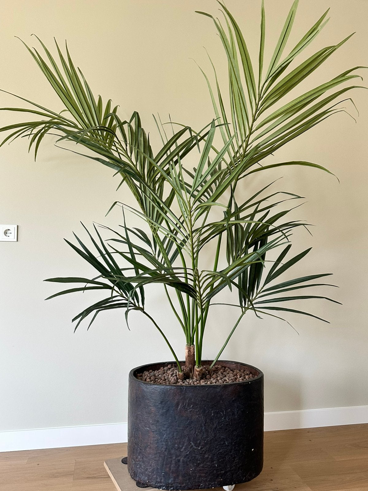 Sierpot ovaal roest/donkerbruin (excl. plant), Ophalen, Steen, Gebruikt, Binnen