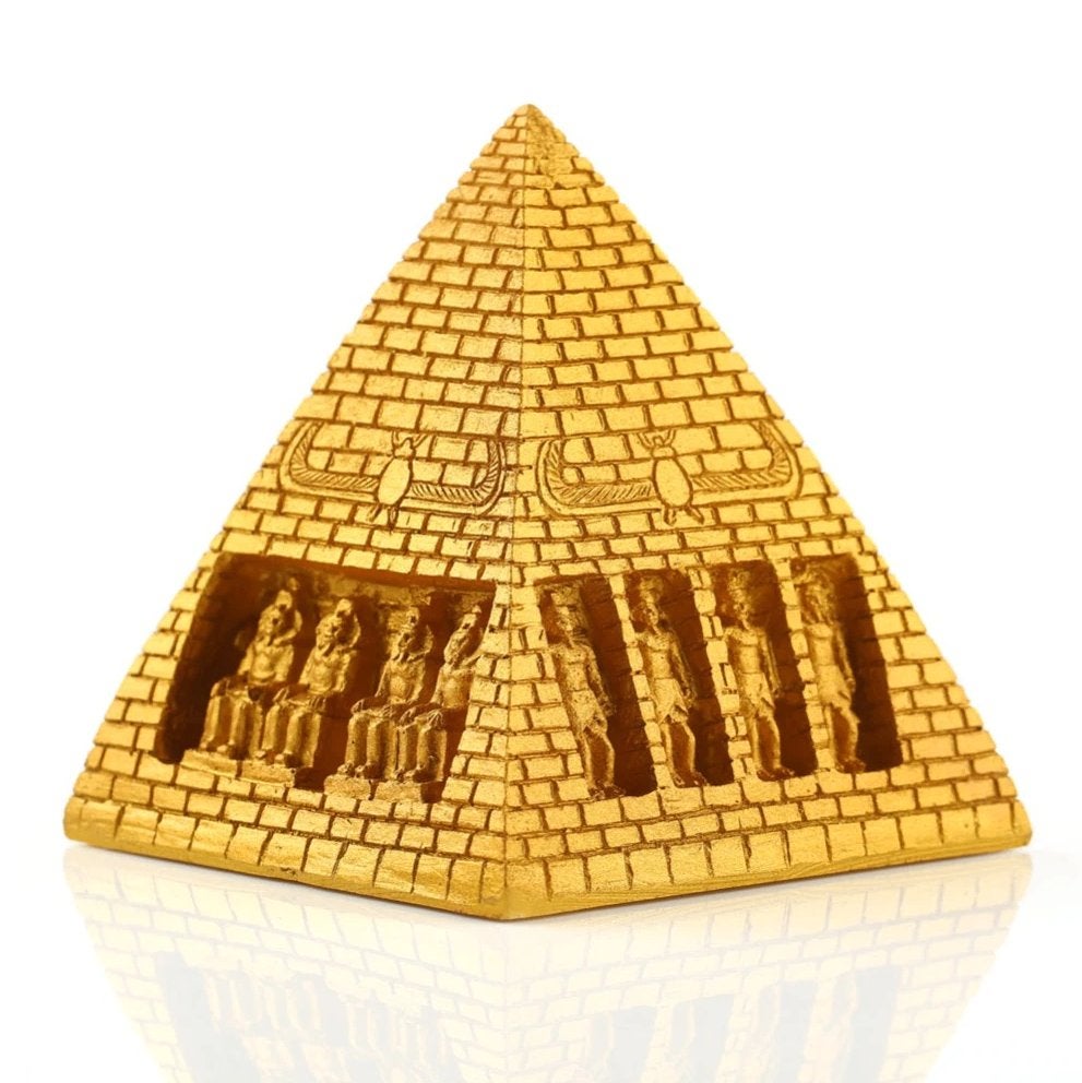 Gouden Pyramide / Beeld Egypte Oudheid Decor Piramide, Verzenden, Nieuw, Overige typen