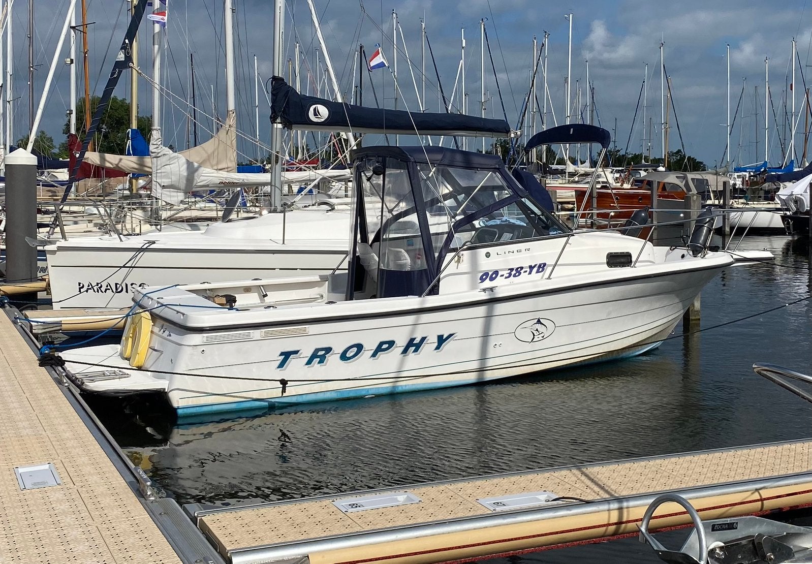 Bayliner Trophy 2352, Watersport en Boten, Gebruikt, Binnenboordmotor, 190 pk, Viertaktmotor