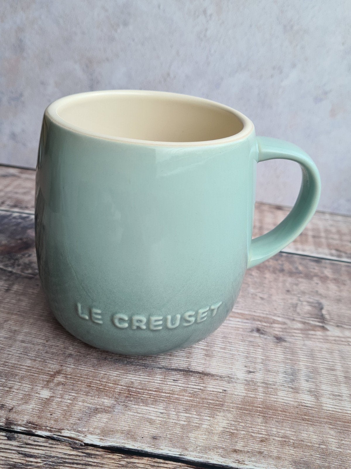 4 Le Creuset mokken bekers NIEUW Sea Salt 380ml, Huis en Inrichting, Keuken | Servies, Overige merken, Nieuw, Ophalen of Verzenden