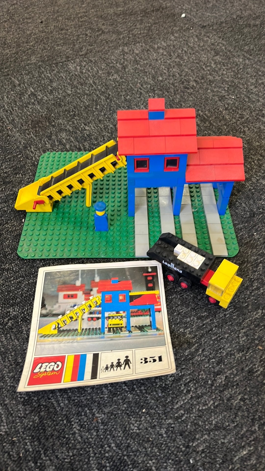 Oude LEGO Loader hopper with truck nr. 351, Kinderen en Baby's, Ophalen of Verzenden, Gebruikt, Lego