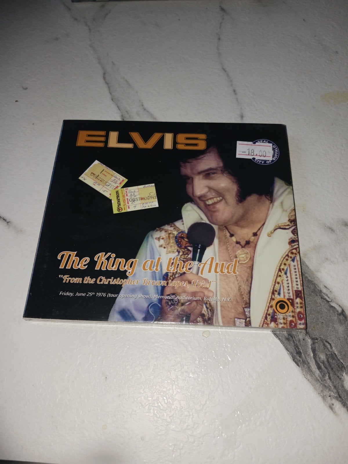 Elvis Presley - The King at the Aud (Live CD), Ophalen of Verzenden, Nieuw in verpakking, Pop, Live-album