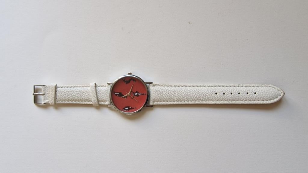 Unieke MJ Dance Silhouet Horloge - Wit Bandje, Verzenden, Gebruiksvoorwerp