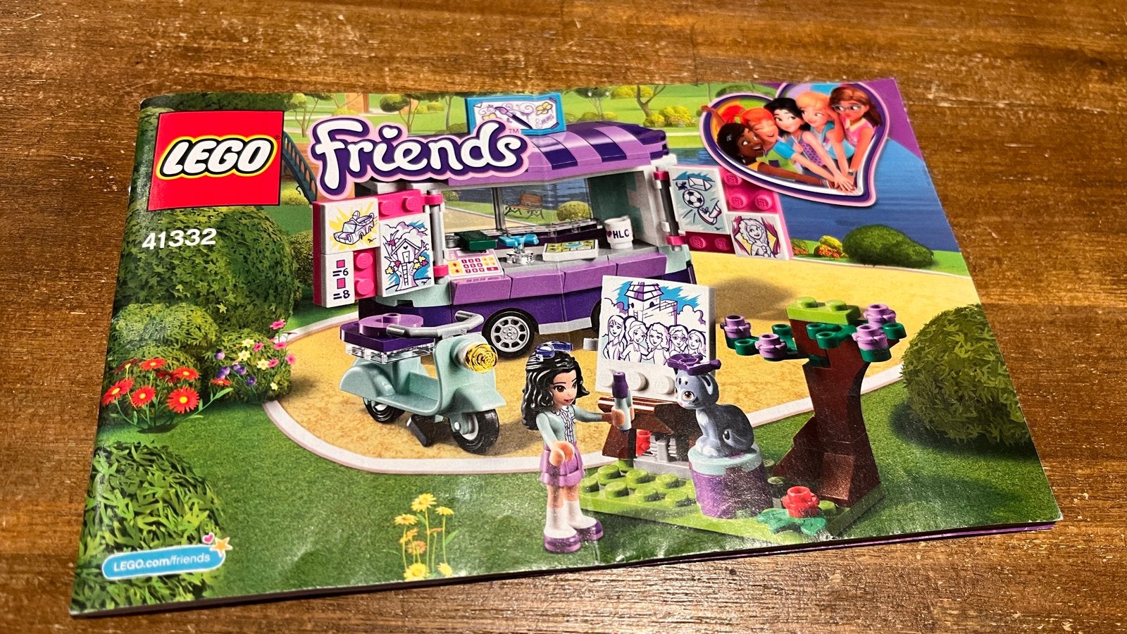 LEGO Friends Emma's Kunstkraam 41332 (mist wat blokjes), Ophalen of Verzenden, Gebruikt