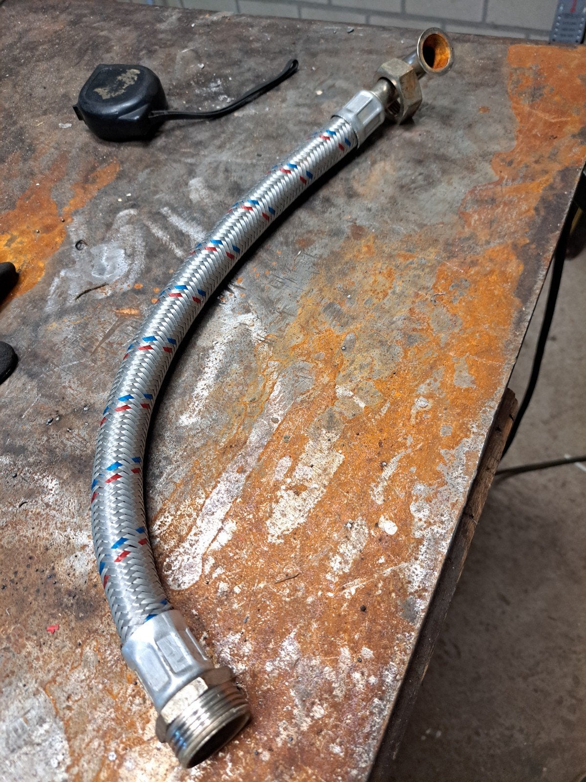 RVS Flexibel Leidingstuk 1" draad, 50cm, trillingsdempend, Ophalen of Verzenden