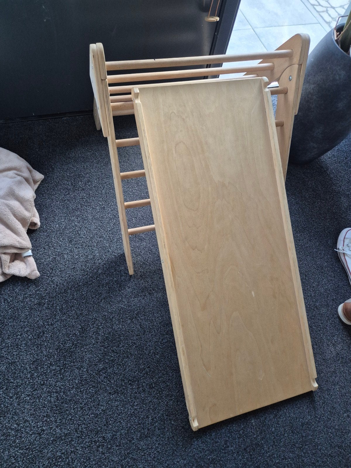 Pikler/Montessori Klimrek Driehoek met Glijbaan, Ophalen, Gebruikt, Glijbaan