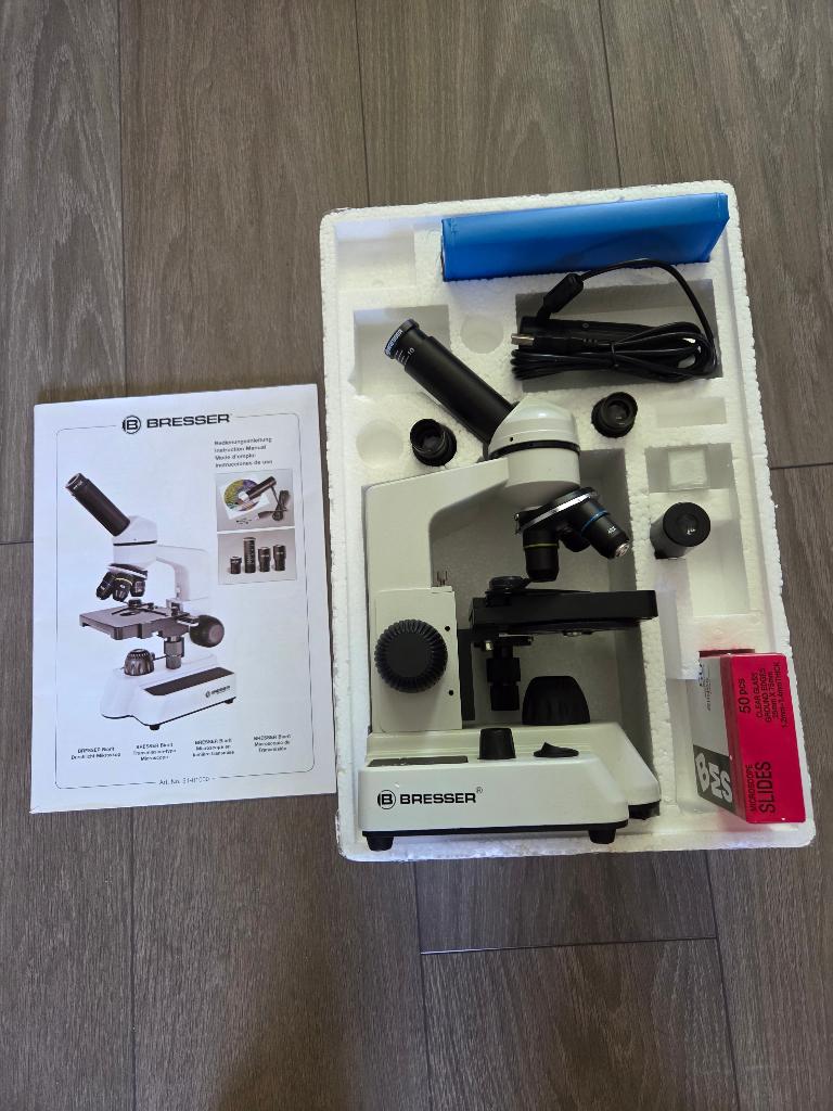 microscoop, Audio, Tv en Foto, Optische apparatuur | Microscopen, Ophalen, Gebruikt, 1000x of meer, Biologische microscoop