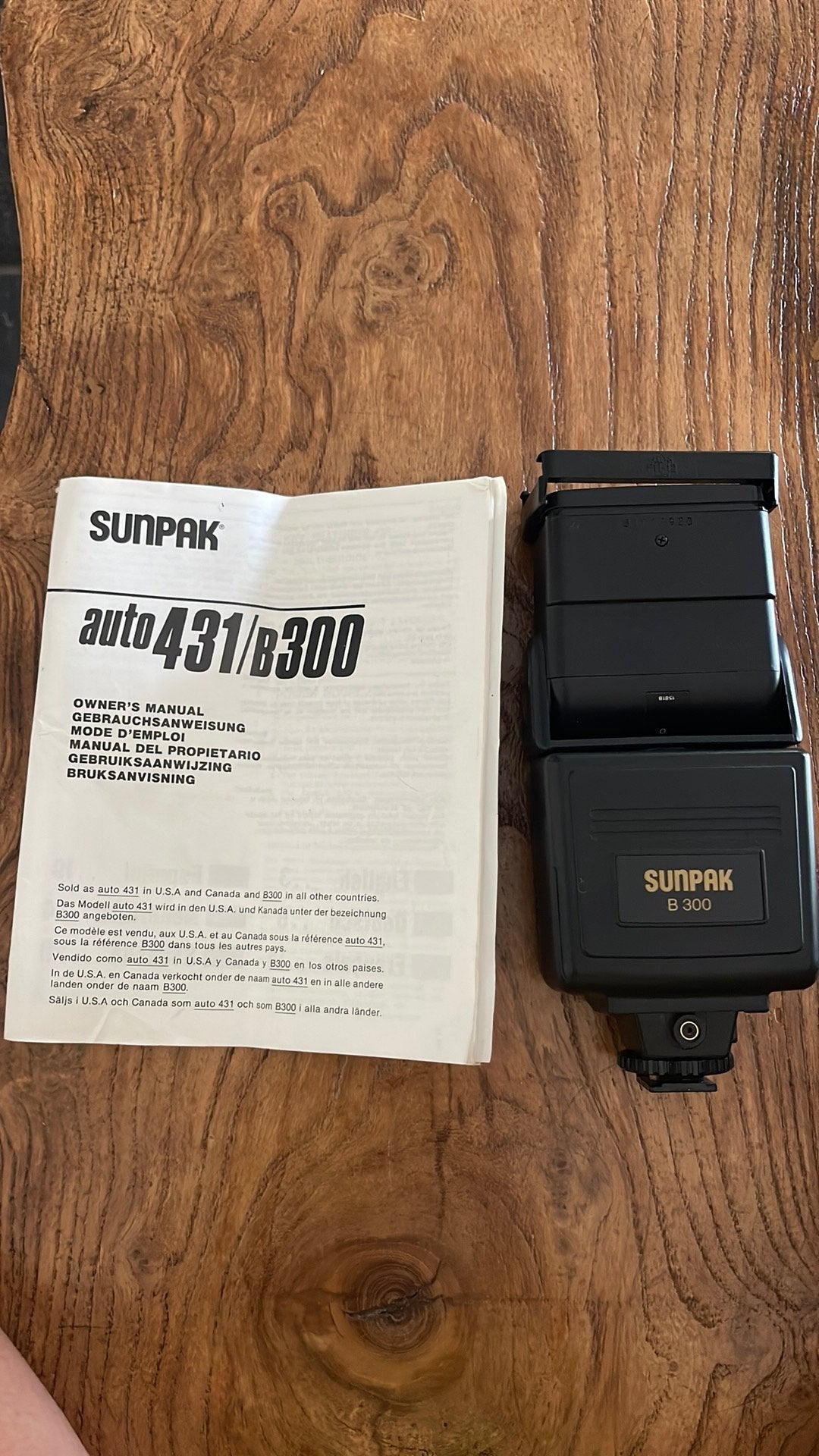 Flitser sunpak, Audio, Tv en Foto, Fotografie | Flitsers, Ophalen of Verzenden, Zo goed als nieuw, Canon, Sunpak