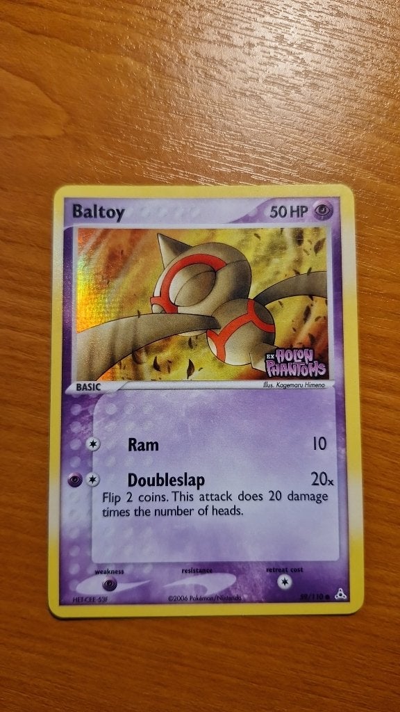 Pokémon Baltoy Reverse Holo 59/110 – EX Holon Phantoms 2006, Ophalen of Verzenden, Gebruikt, Losse kaart