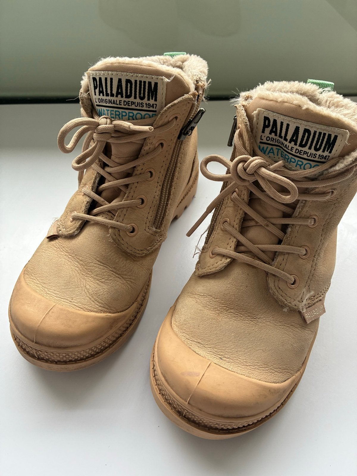 Palladium gevoerde waterdichte kinderboots, Gebruikt, Jongen of Meisje, Ophalen of Verzenden, Laarzen