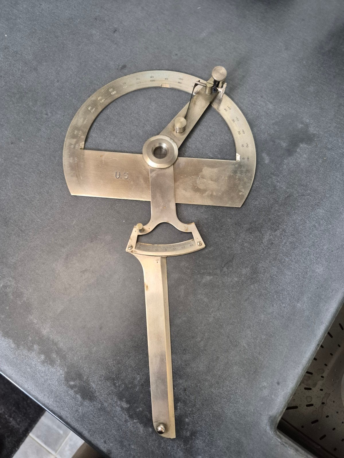 Antieke scheepskwadrant/sextant - Union Instr. Corp. USA, Antiek en Kunst, Ophalen of Verzenden