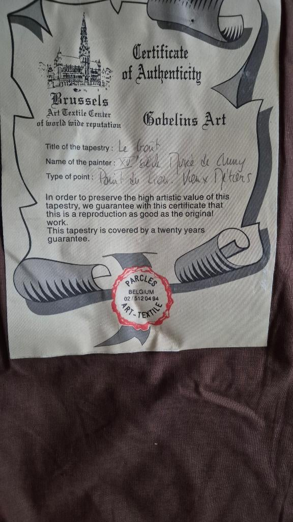 mooie wandtapijt, Antiek en Kunst, Antiek | Kleden en Textiel, Ophalen of Verzenden