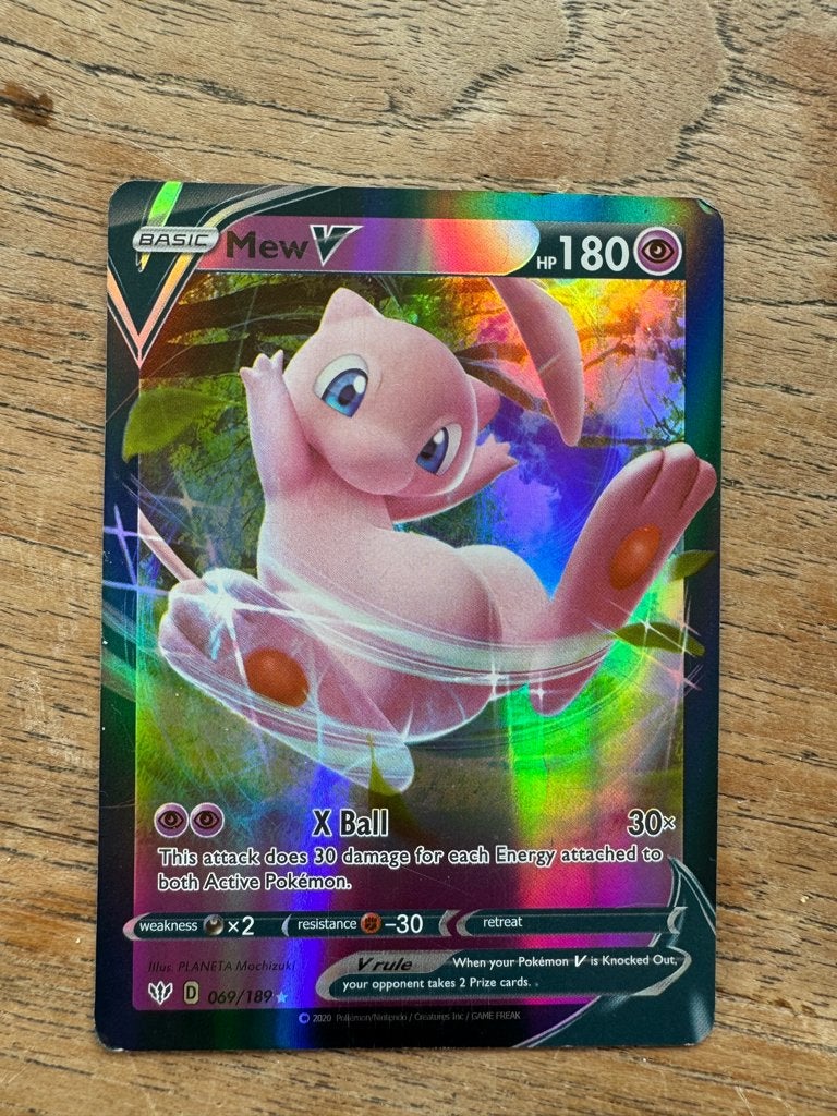 mew v pokemon kaart, Ophalen of Verzenden, Nieuw, Losse kaart