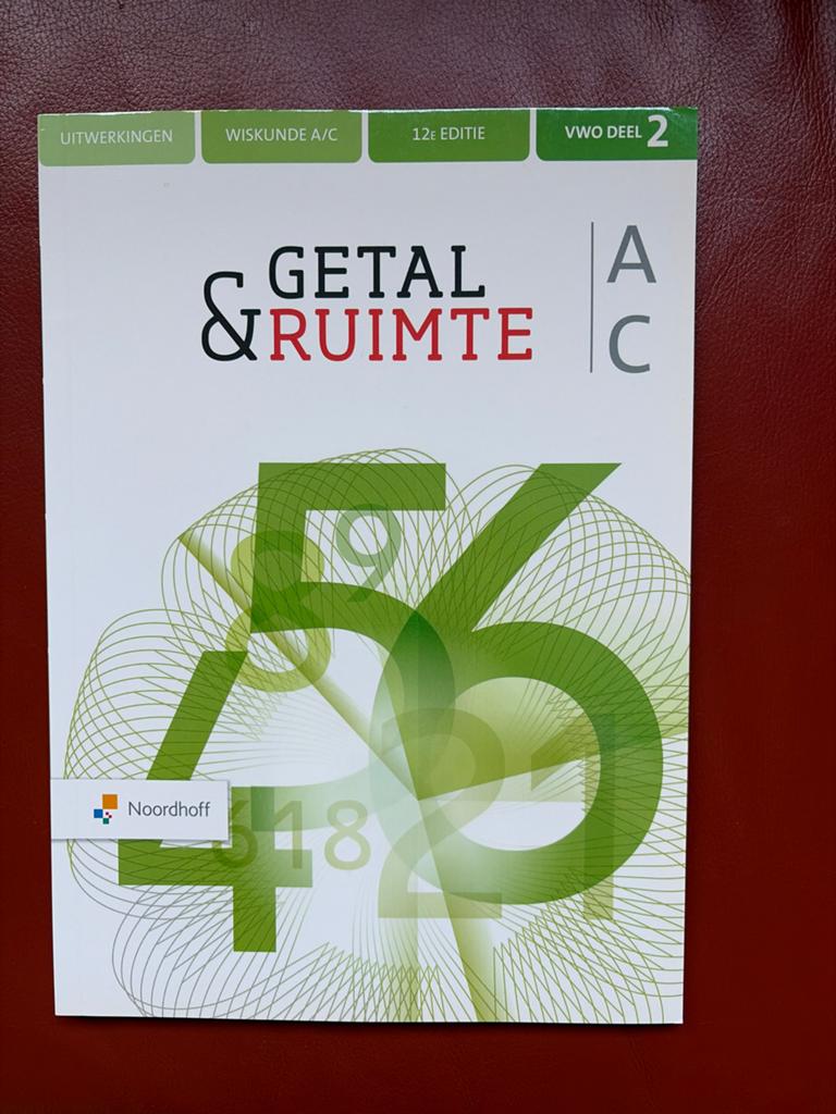 Getal & Ruimte VWO deel 2 Uitwerkingen Wiskunde A/C 12e ed., Ophalen of Verzenden, Beta, Zo goed als nieuw, WO