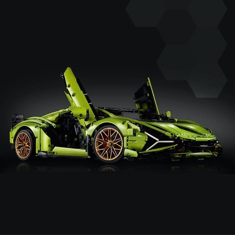 Bouwstenen Lamborghini Sián FKP 37 Technic (3700 stenen), Ophalen of Verzenden, Zo goed als nieuw, Overige merken