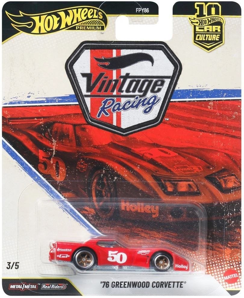 Hot Wheels Premium '76 Greenwood Corvette - Vintage Racing, Ophalen of Verzenden, Nieuw
