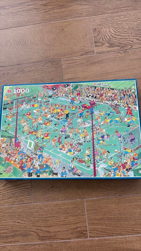 Puzzel Jan van Haasteren hockey, Hobby en Vrije tijd, Denksport en Puzzels, Ophalen of Verzenden, 500 t/m 1500 stukjes, Zo goed als nieuw