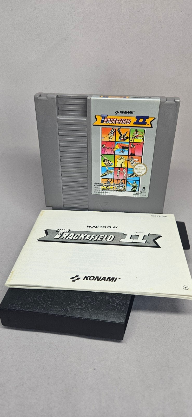 Track & Field II NES - Klassieke Sportgame met Handleiding, Spelcomputers en Games, Games | Nintendo NES, Gebruikt, 1 speler, Ophalen of Verzenden