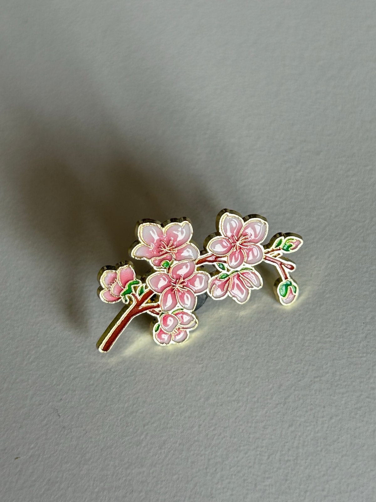 Broche Kersenbloesem - Roze Bloemen Speld, Overige materialen, 4 tot 7 cm, Nieuw, Ophalen of Verzenden