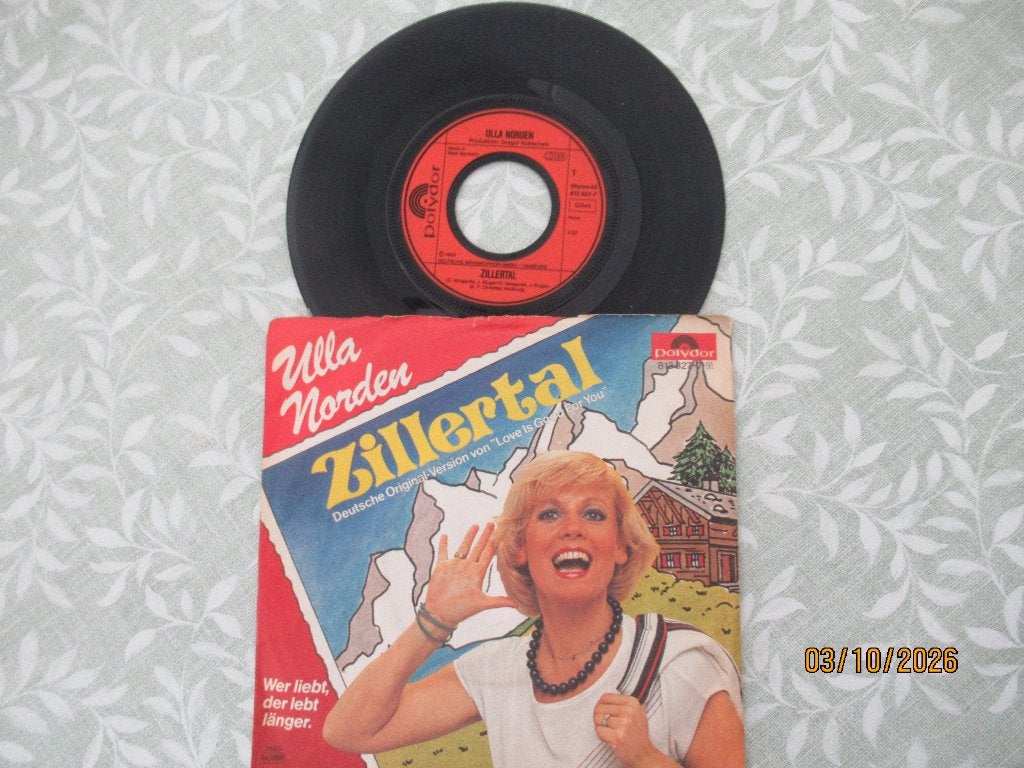 Ulla Norden      Zillertal, Cd's en Dvd's, Ophalen of Verzenden, Gebruikt, 7 inch, Nederlandstalig