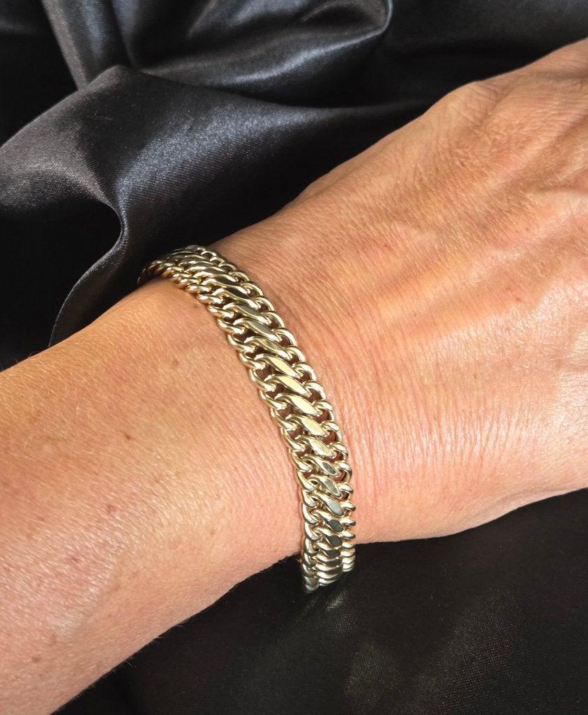Gouden vintage gourmet armband. 2026/361, ., Ophalen of Verzenden, Zo goed als nieuw, .