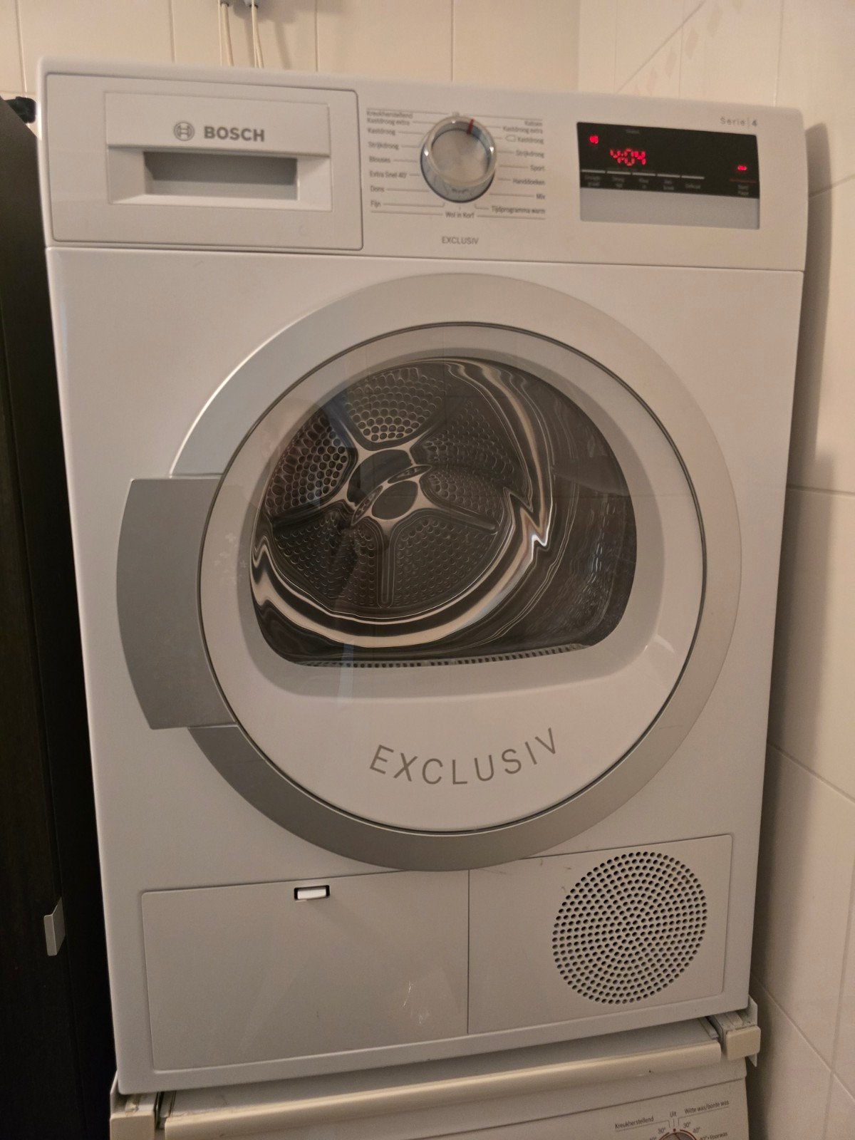 Bosch Serie 4 Exclusiv Condensdroger - Zo goed als nieuw, Ophalen, 8 tot 10 kg, Zo goed als nieuw, Voorlader