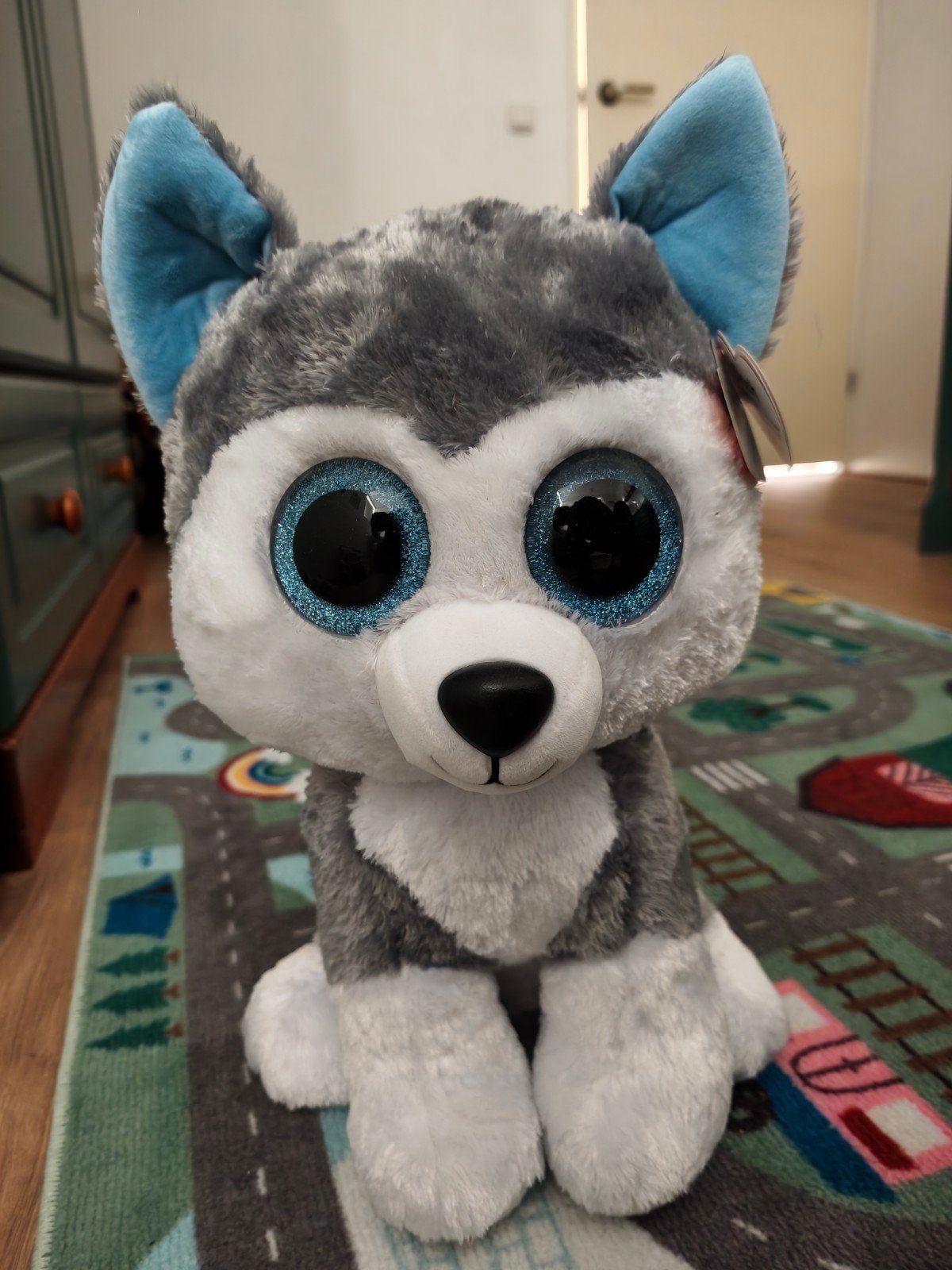 Beanie Boo XL husky knuffel - nieuw, Overige typen, Nieuw, Ophalen of Verzenden, Middelgroot (20 tot 80 cm)
