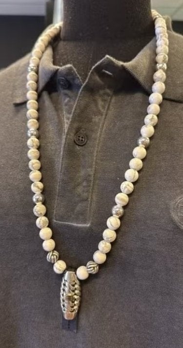 BUDDHA TO BUDDHA KETTING 188WH SPIRIT BEAD MIX WIT €649,00, Ophalen of Verzenden, Nieuw, Wit, Zilver