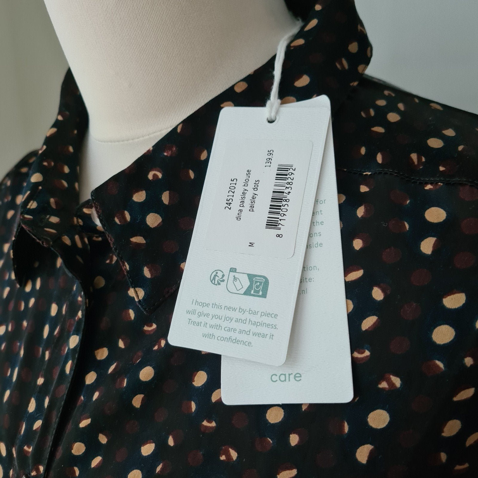 Nieuw By-Bar viscose blouse m, Overige kleuren, Verzenden, Nieuw, Maat 38/40 (M)