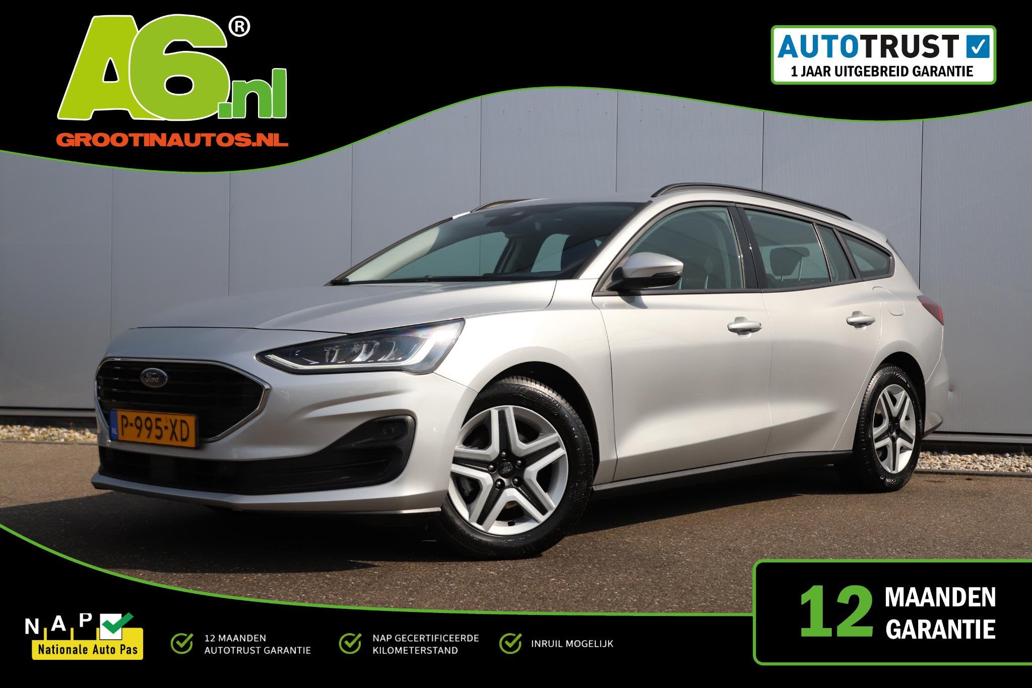 Ford Focus Wagon 1.0 EcoBoost Hybrid Connected Sportstoelen, Auto's, Ford, Bedrijf, Te koop, Focus, ABS, Airbags, Airconditioning
