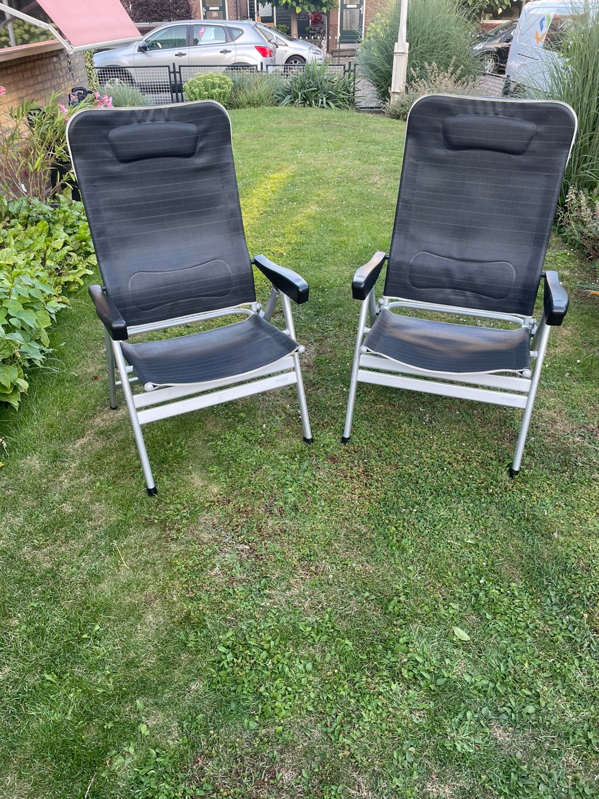 Camping stoelen extra breed, Caravans en Kamperen, Ophalen, Campingstoel