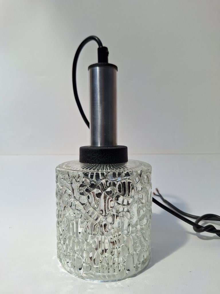 Vintage Dijkstra hanglamp - Glazen designlamp, Huis en Inrichting, Lampen | Hanglampen, Ophalen of Verzenden