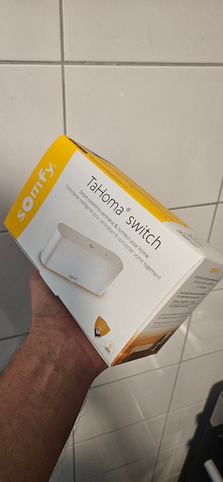 Somfy tahoma switch nieuw io rts, Ophalen, Minder dan 100 cm, Wit, Nieuw