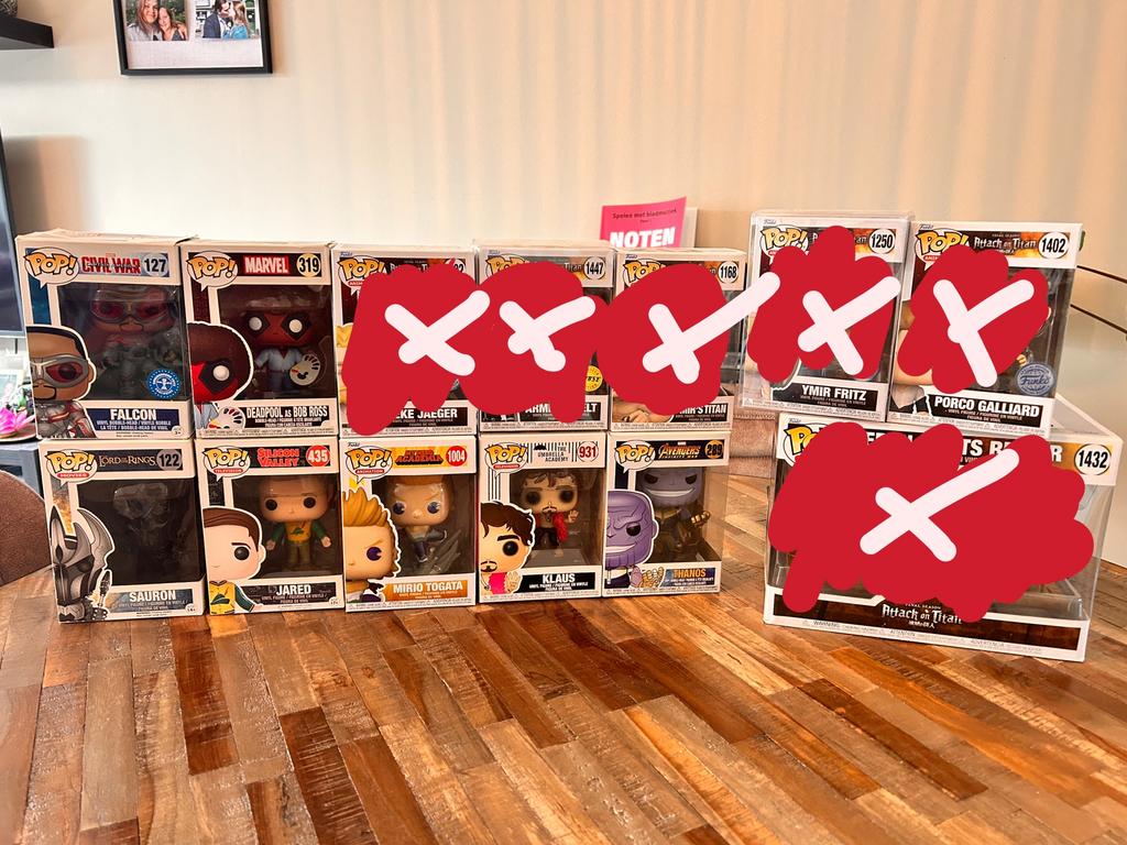 Diverse Funko Pops, Ophalen of Verzenden, Zo goed als nieuw