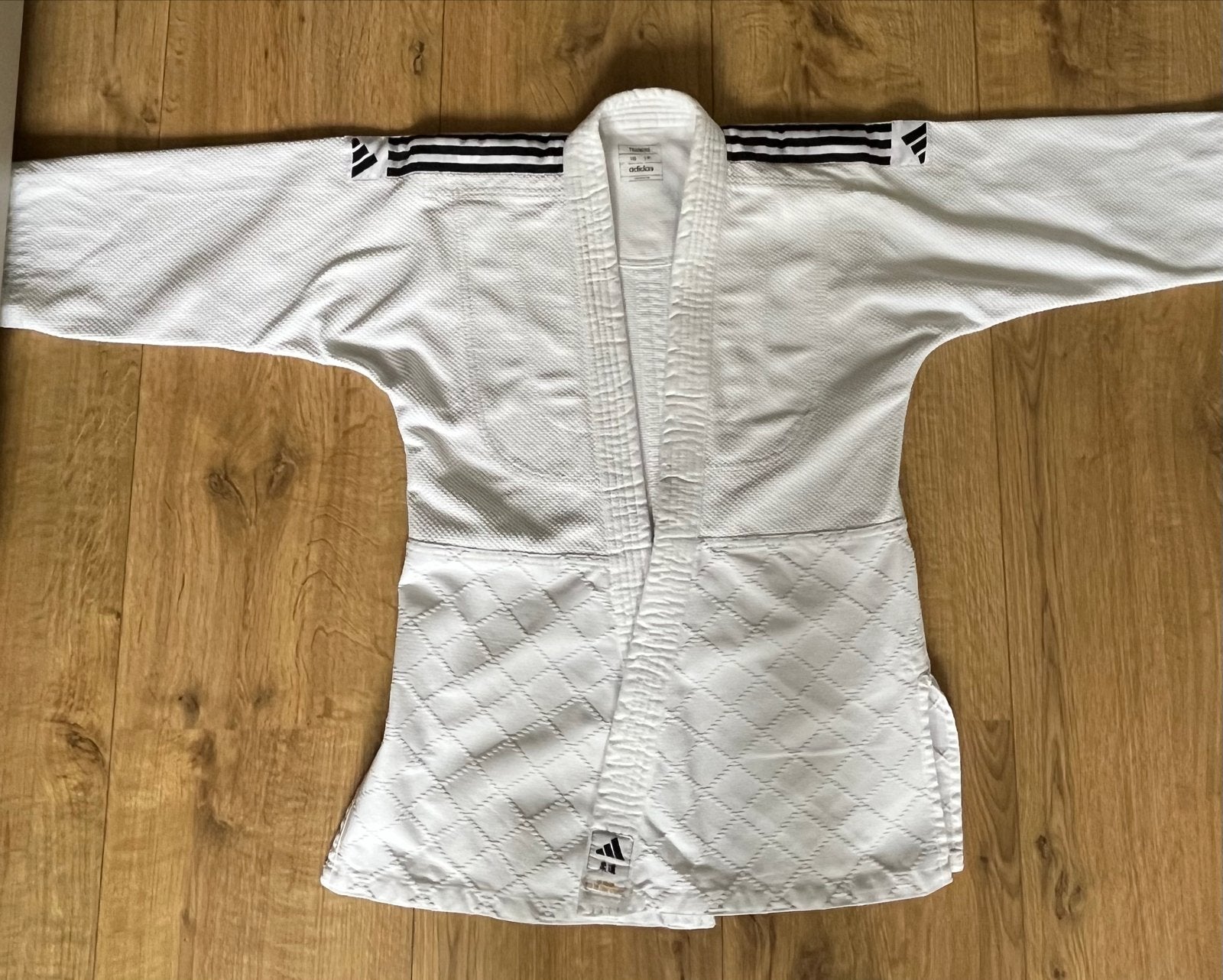 Adidas Judo/Taekwondo pak maat 150/155, Gebruikt, Judo, Vechtsportpak, Maat L