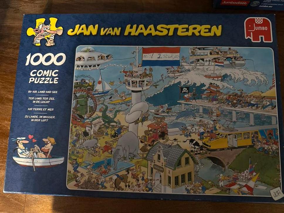 Jan van Haasteren 1000 stukjes - gratis bij andere puzzel, Ophalen, 500 t/m 1500 stukjes, Gebruikt, Legpuzzel