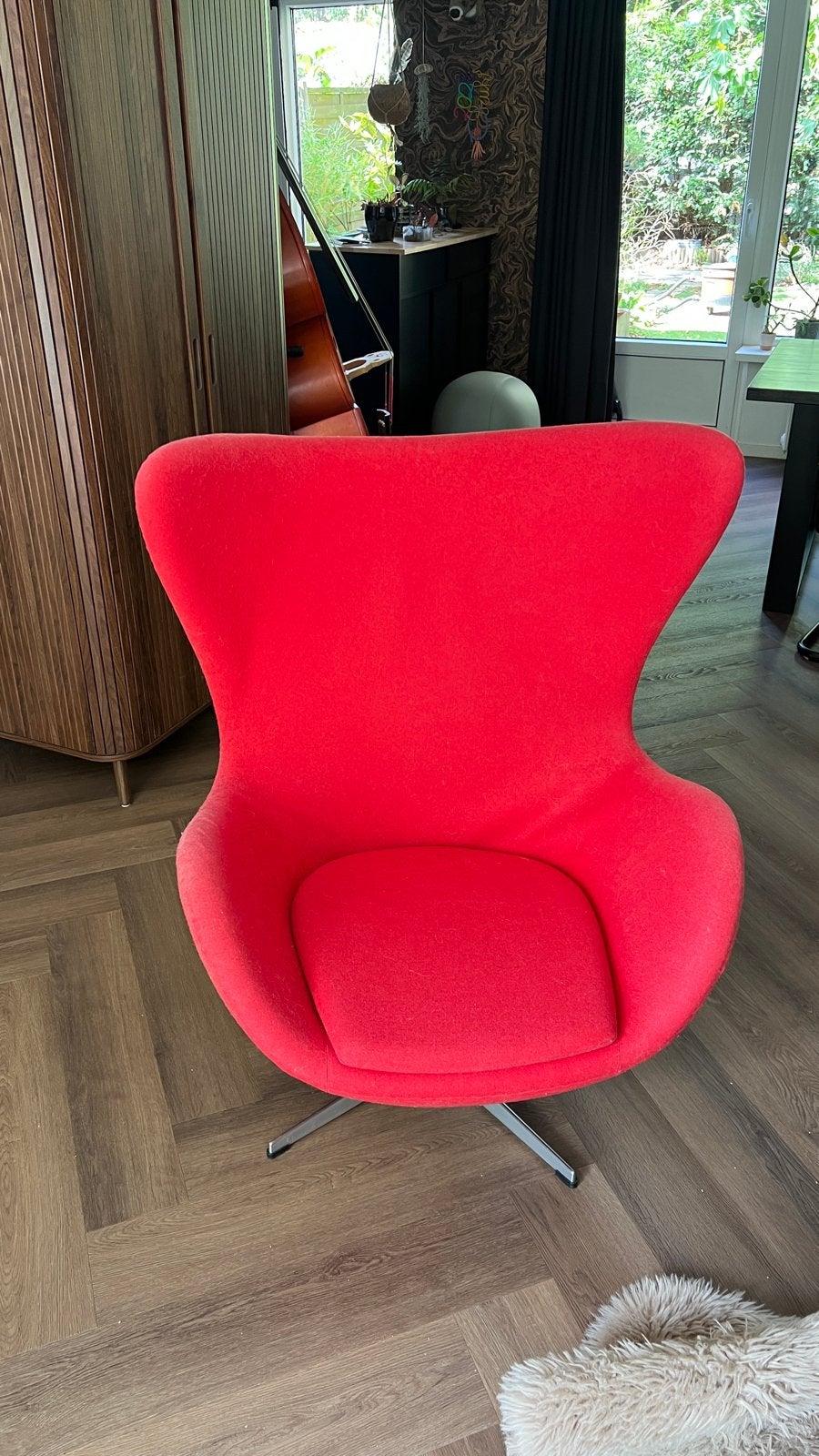 Egg Chair - rode replica, Ophalen, Gebruikt, Rood, Eén