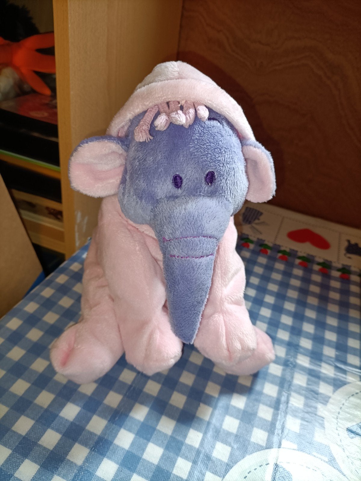 Lollifant knuffel met roze pak Disney Nicotoy 26 cm, Ophalen of Verzenden, Zo goed als nieuw, Overige typen